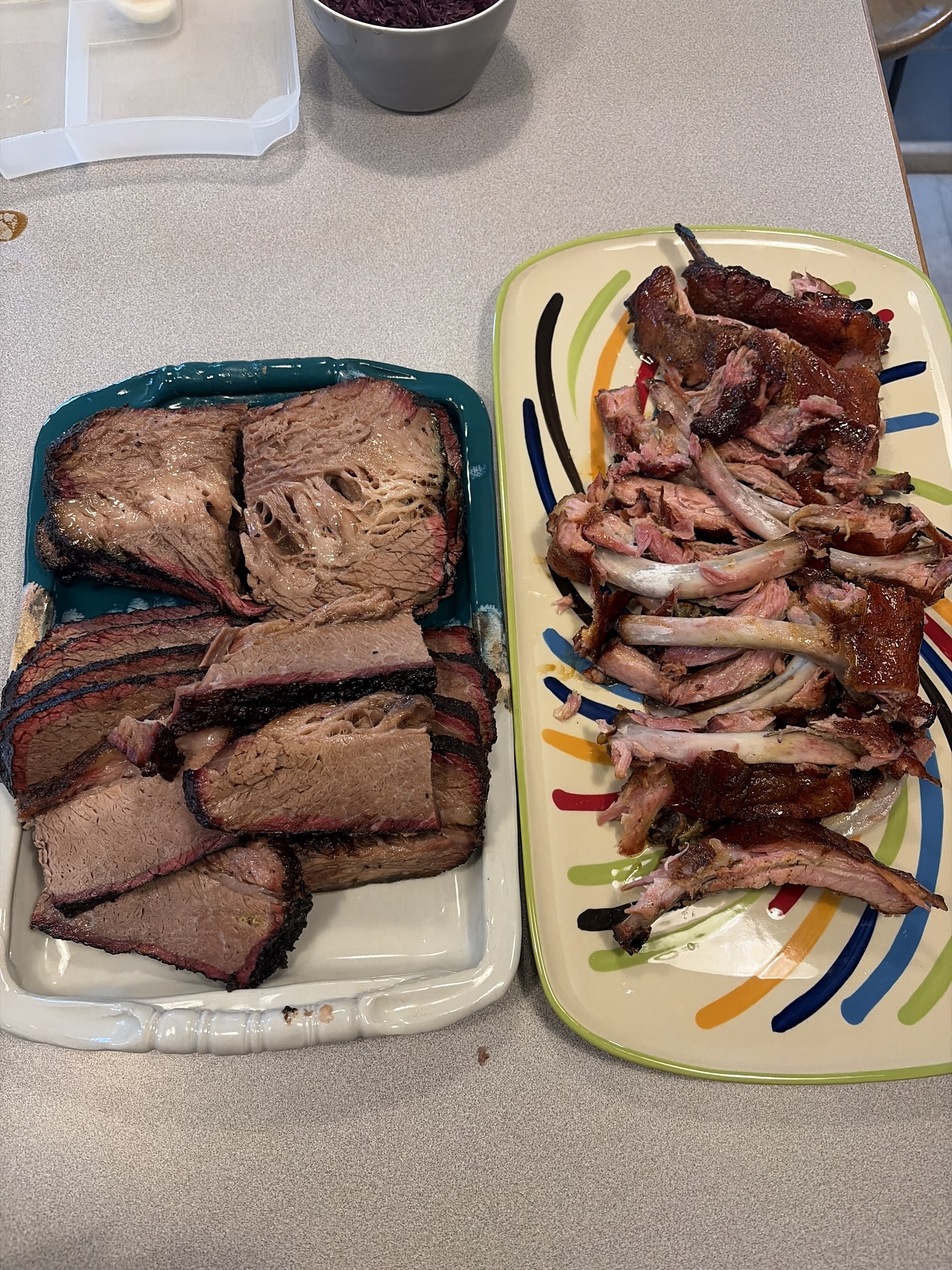 brisket and ribs